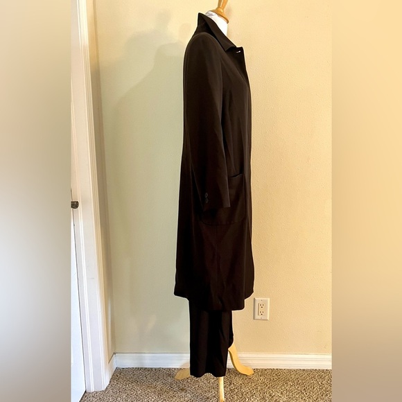 3-piece Henri Bendel 90’ Wool LONGLINE CLASSIC COAT suit set Espresso women 14 - Picture 9 of 16